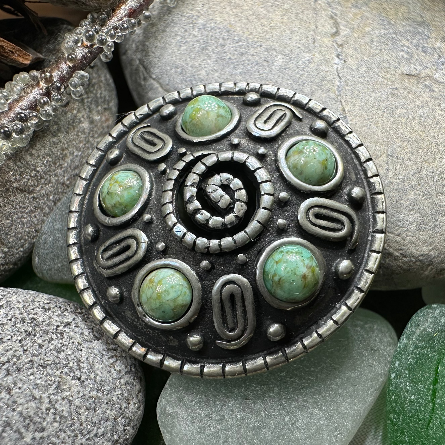 Nightfall Celtic Knot Brooch - Handmade in Scotland
