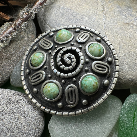 Load image into Gallery viewer, Nightfall Celtic Knot Brooch - Handmade in Scotland
