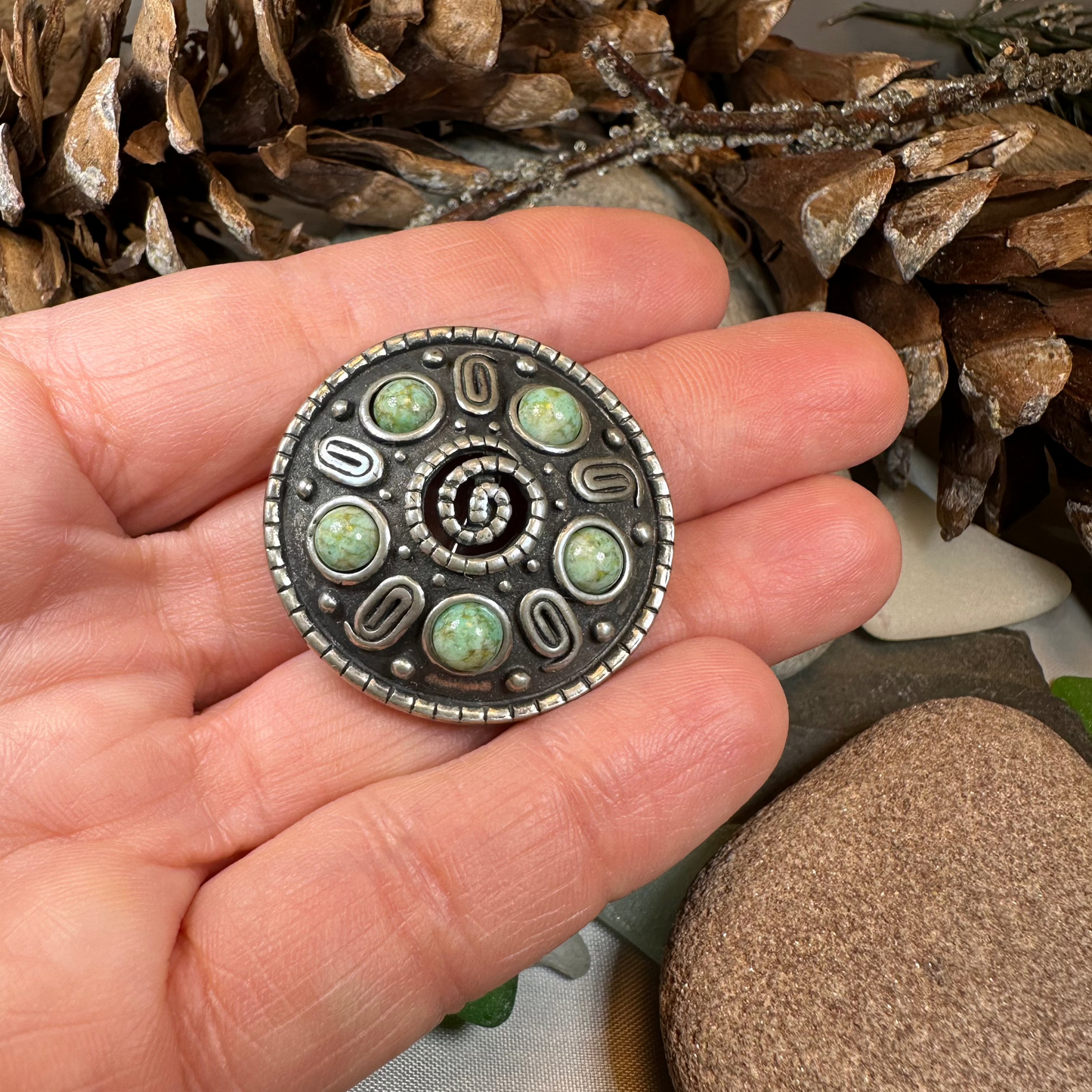 Nightfall Celtic Knot Brooch - Handmade in Scotland