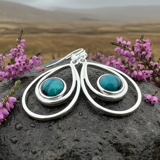 Heathergems Scottish Celtic Drop Earrings