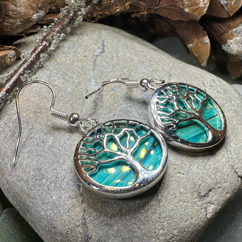 Load image into Gallery viewer, Heathergems Tree of Life Earrings from Scotland
