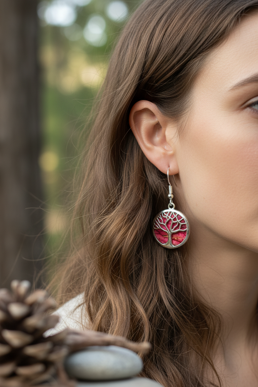 Heathergems Tree of Life Earrings from Scotland — view 14