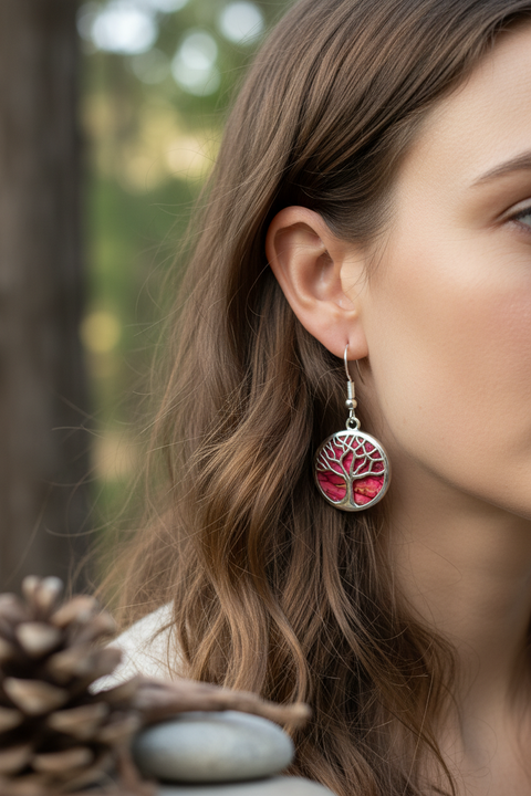 Load image into Gallery viewer, Heathergems Tree of Life Earrings from Scotland
