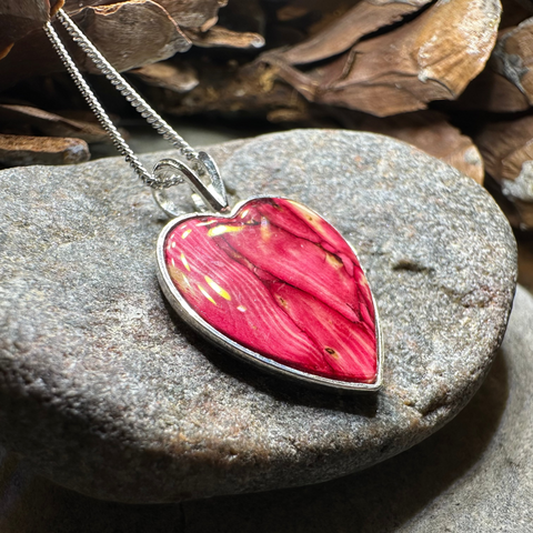 Load image into Gallery viewer, Scottish Heathergems Heart Necklace - Handmade in Scotland
