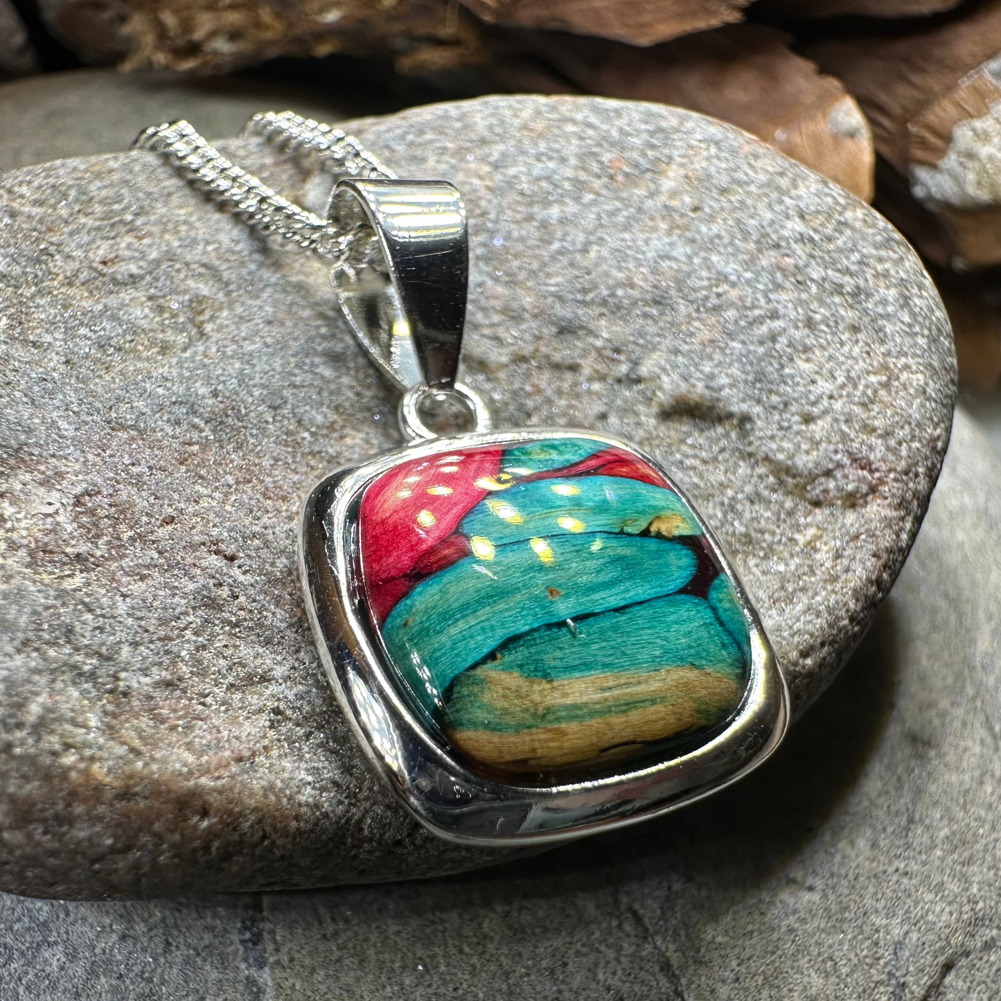 Mira Heathergems Celtic Necklace - Handmade in Scotland — view 4