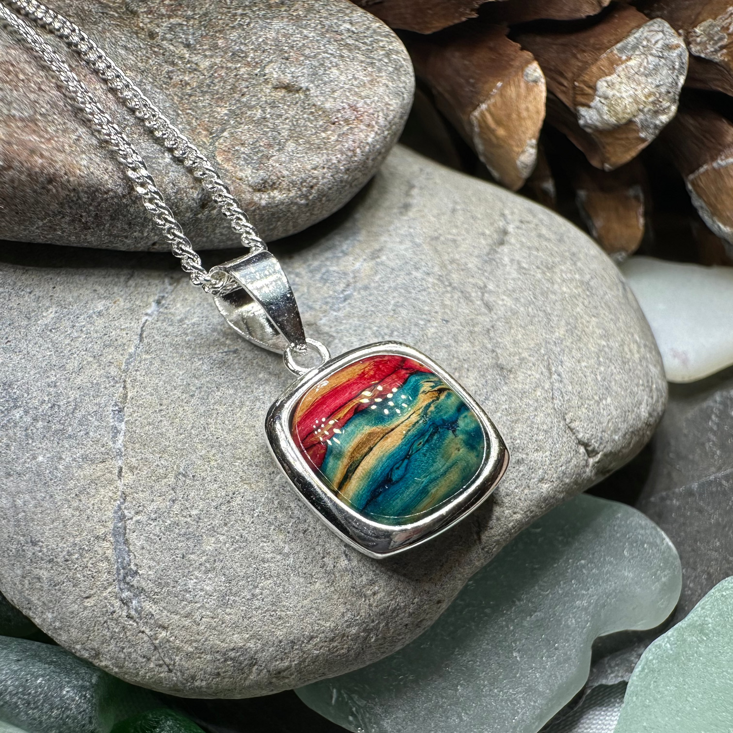 Mira Heathergems Celtic Necklace - Handmade in Scotland — view 13