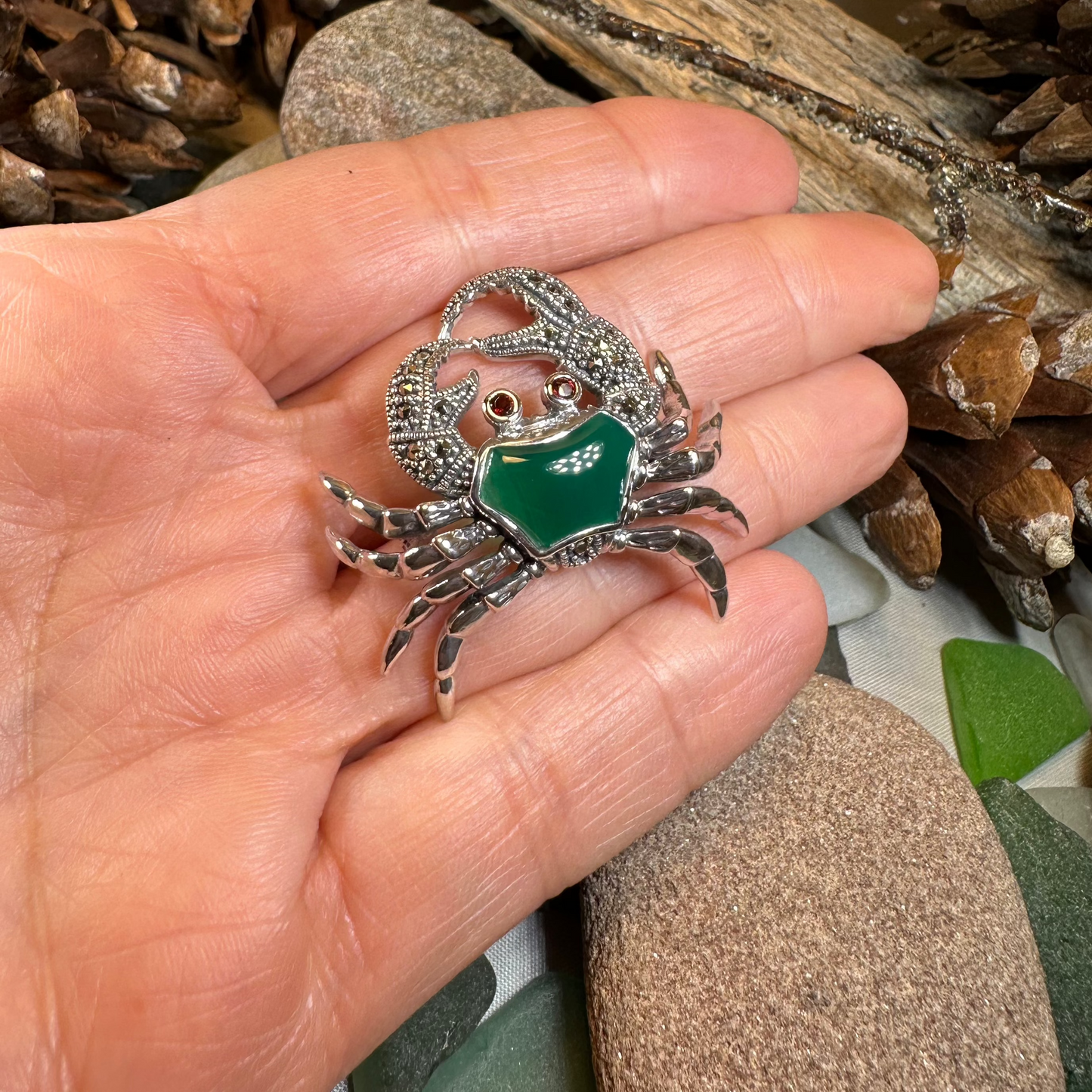 Deep Sea Crab Brooch — view 4