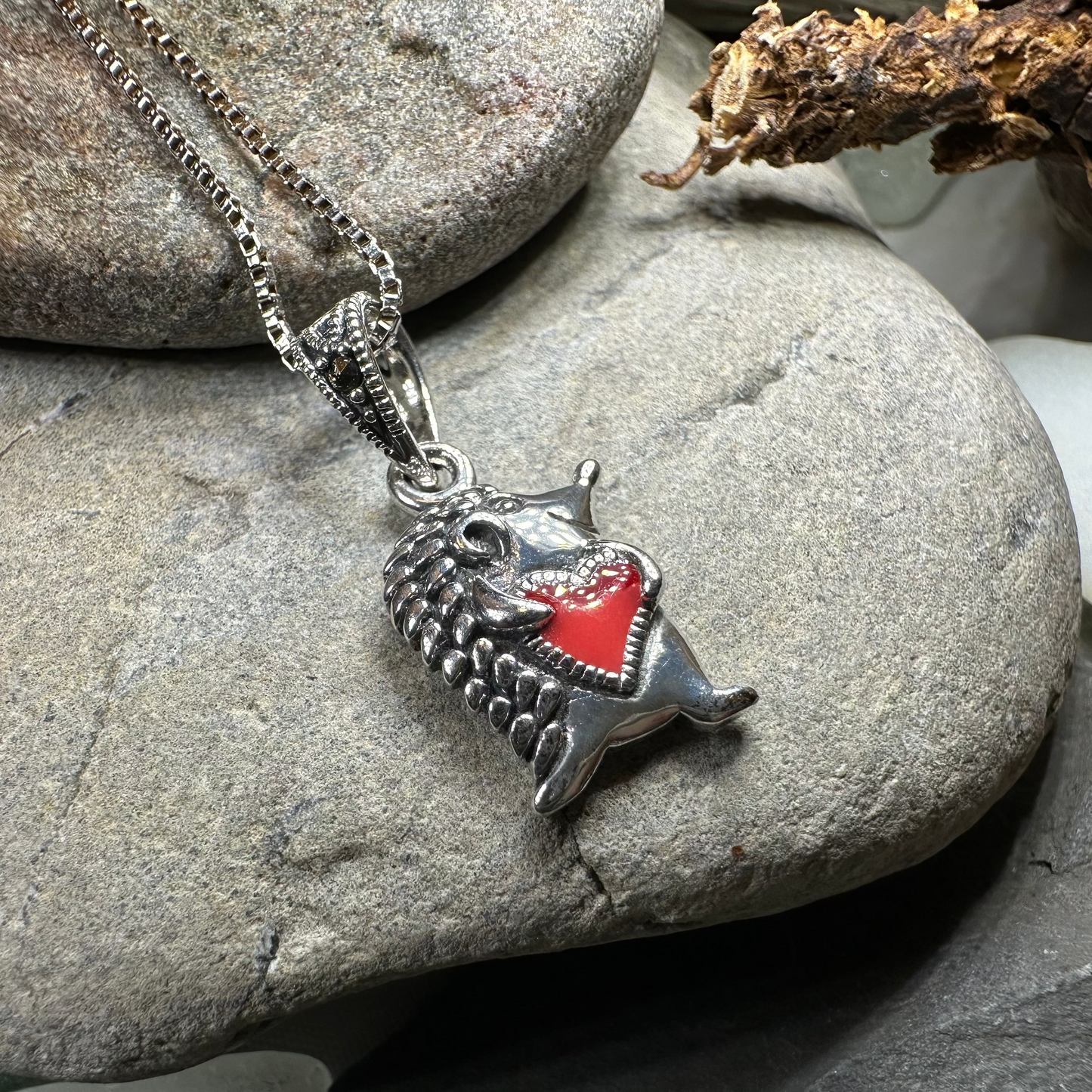 Hugs Hedgehog Necklace in Sterling Silver