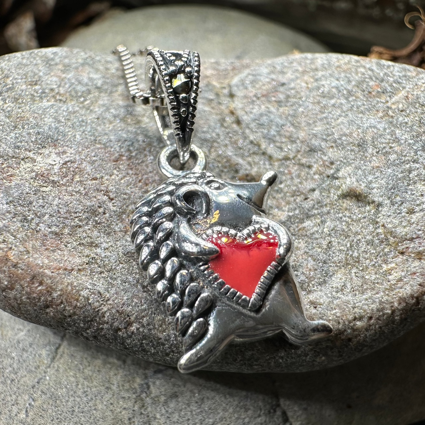 Hugs Hedgehog Necklace in Sterling Silver