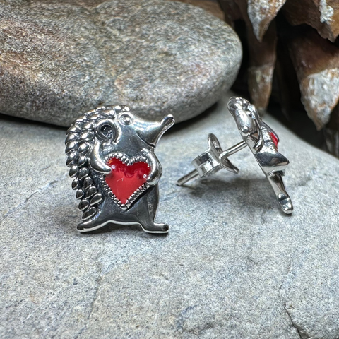 Load image into Gallery viewer, Hugs Hedgehog Earrings
