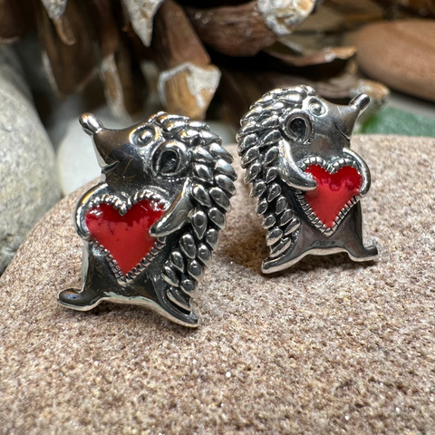 Load image into Gallery viewer, Hugs Hedgehog Earrings
