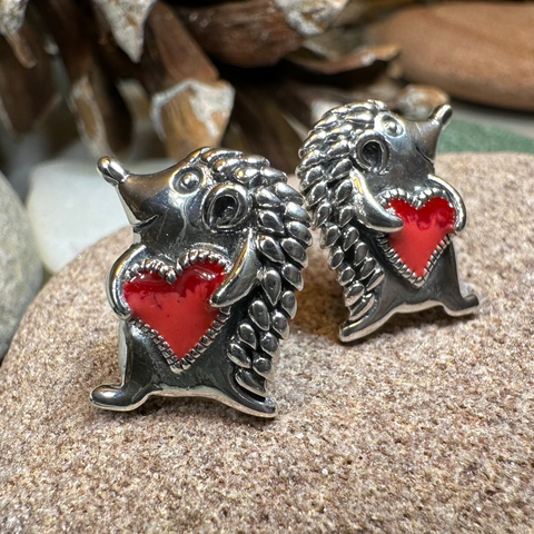 Load image into Gallery viewer, Hugs Hedgehog Earrings
