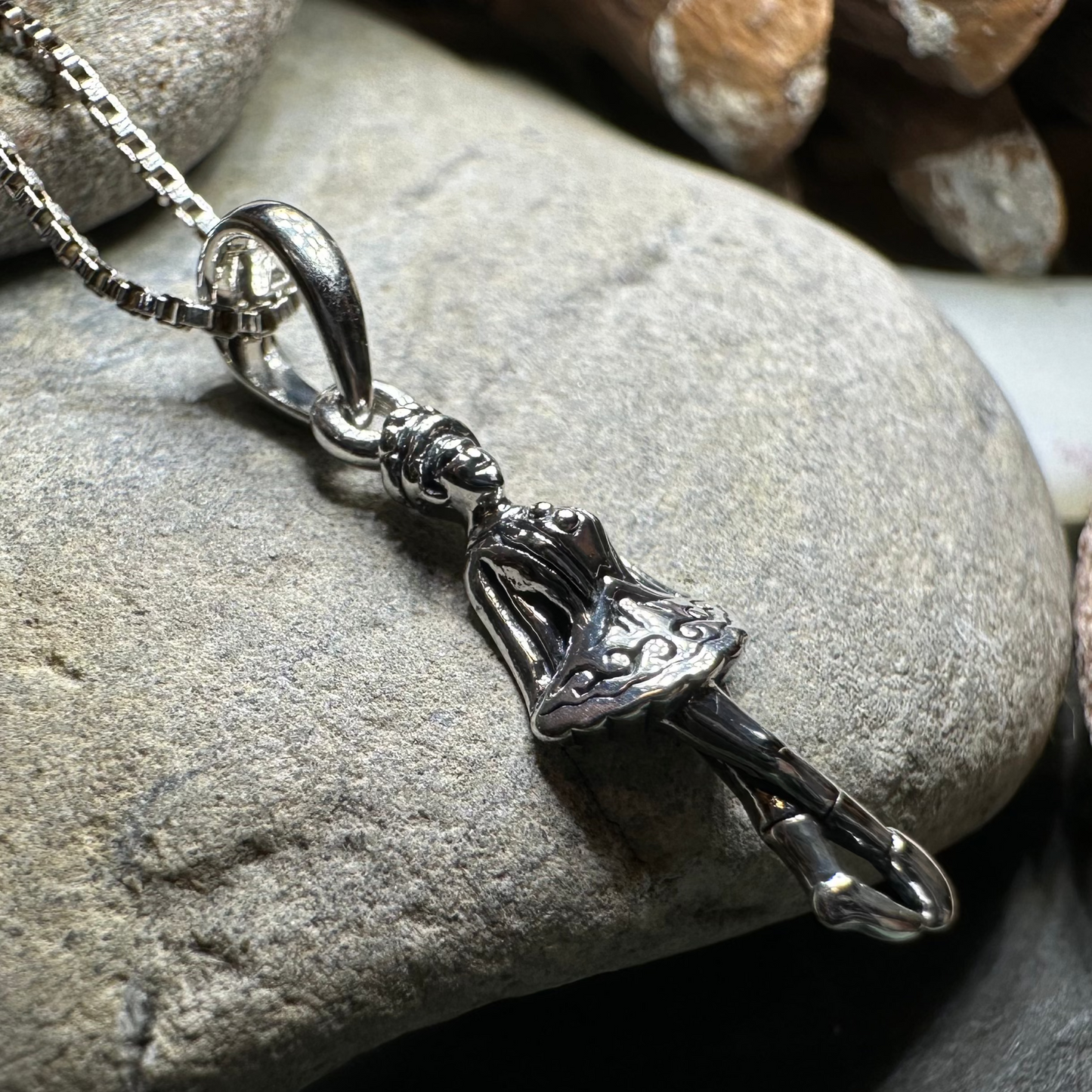 Ceili Irish Dancer Necklace in sterling silver