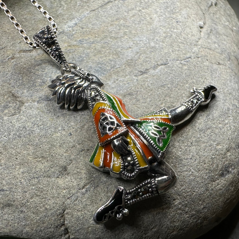 Load image into Gallery viewer, Traditional Irish Dancer Necklace
