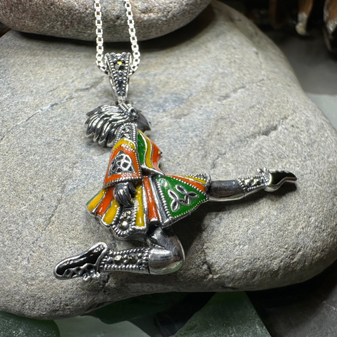 Load image into Gallery viewer, Traditional Irish Dancer Necklace
