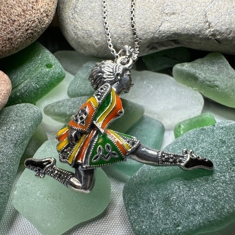 Load image into Gallery viewer, Traditional Irish Dancer Necklace
