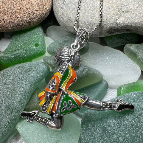 Load image into Gallery viewer, Traditional Irish Dancer Necklace
