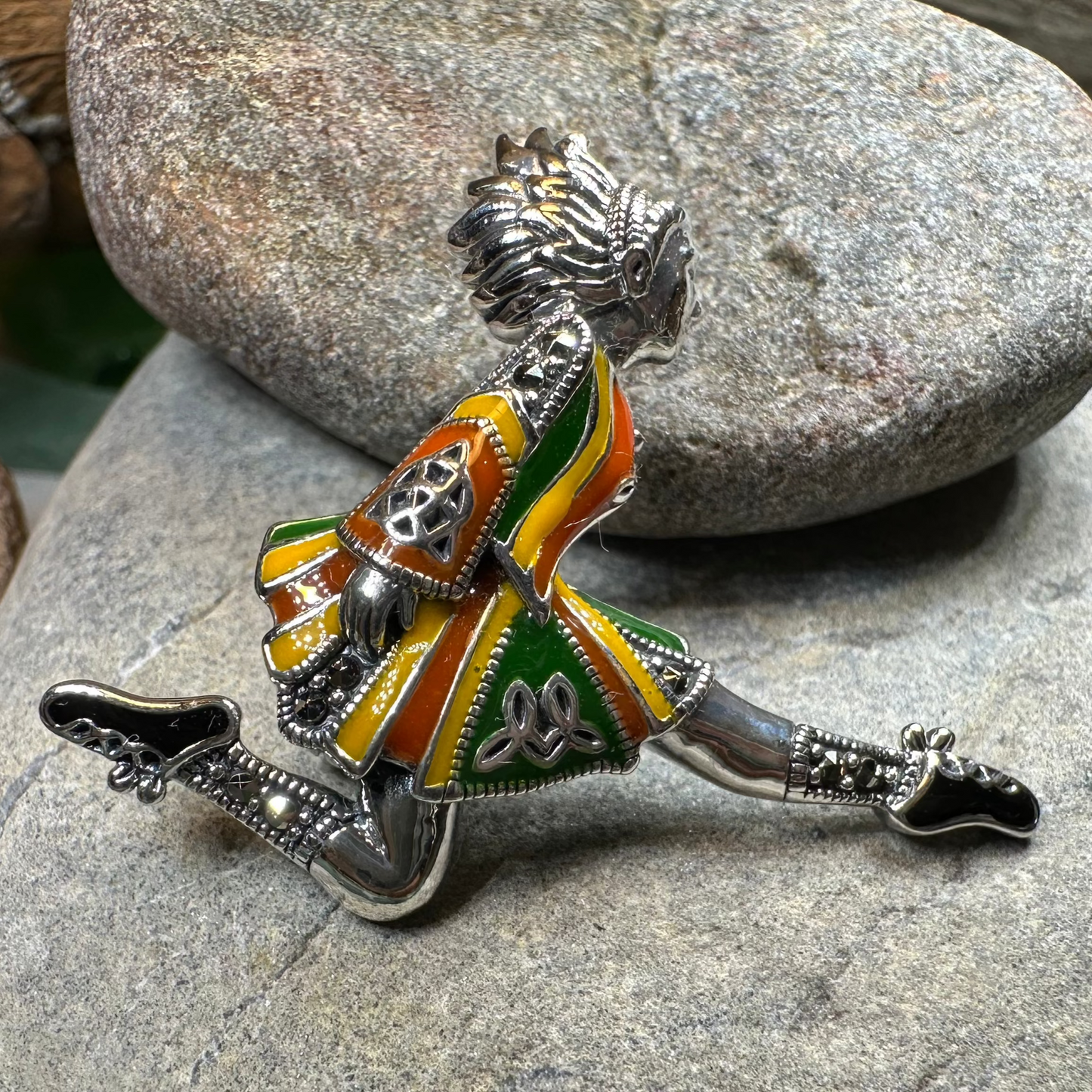 Traditional Irish Dancer Brooch for Women
