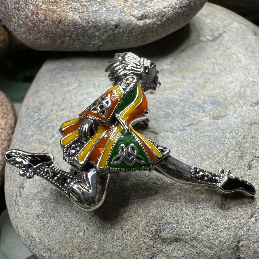 Traditional Irish Dancer Brooch for Women