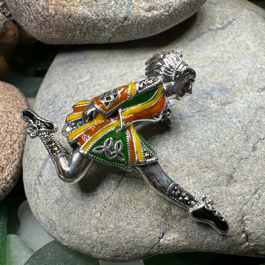 Traditional Irish Dancer Brooch for Women