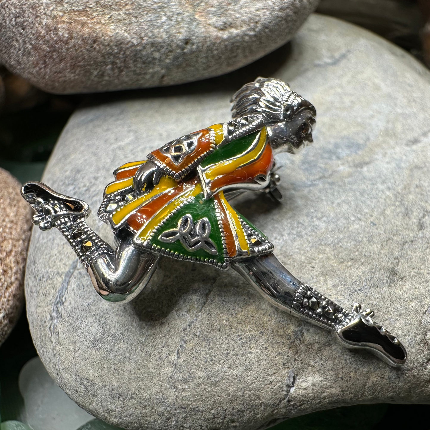 Traditional Irish Dancer Brooch for Women