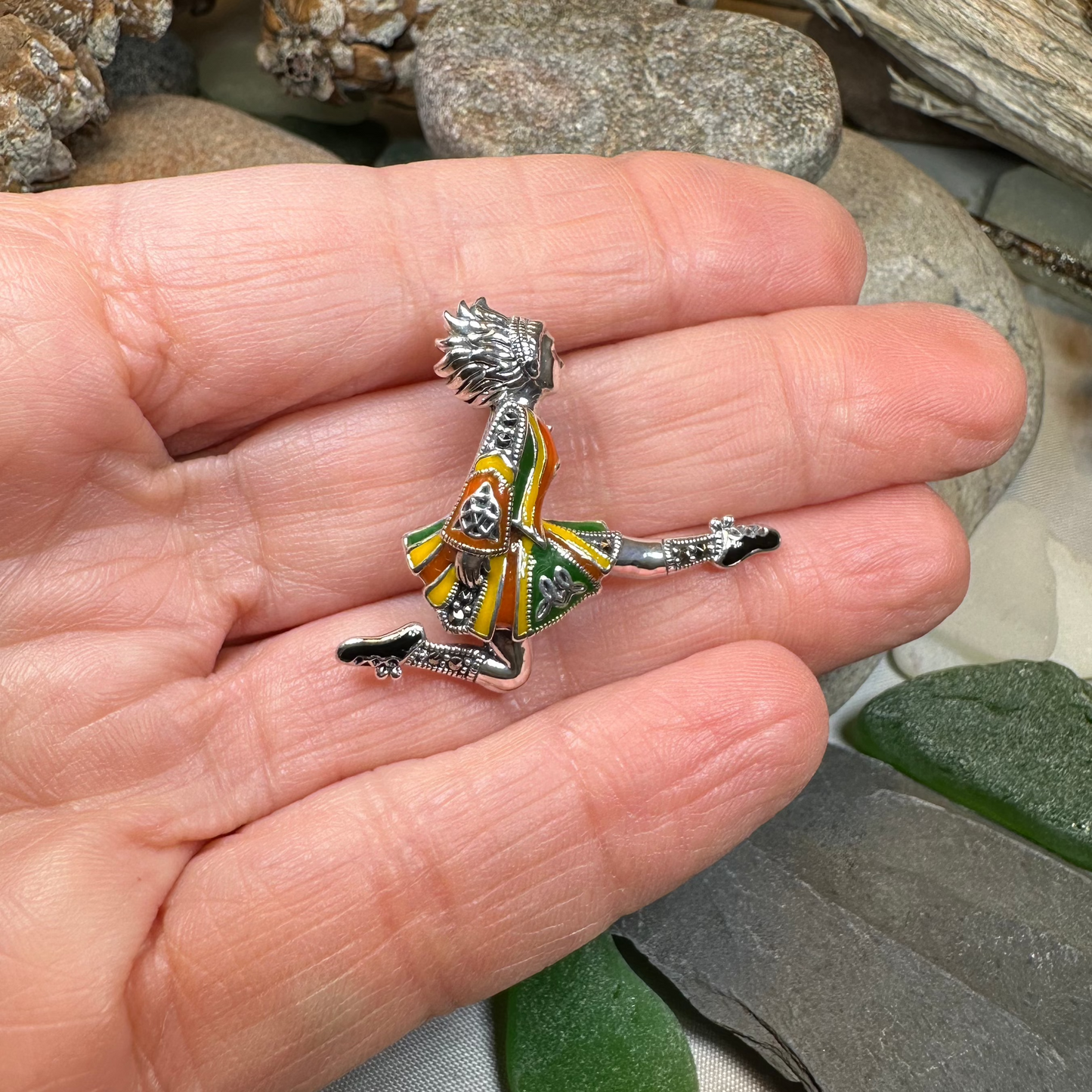 Traditional Irish Dancer Brooch for Women