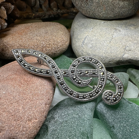 Load image into Gallery viewer, Prima Donna Music Note Brooch
