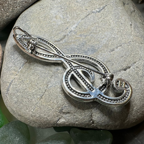 Load image into Gallery viewer, Prima Donna Music Note Brooch
