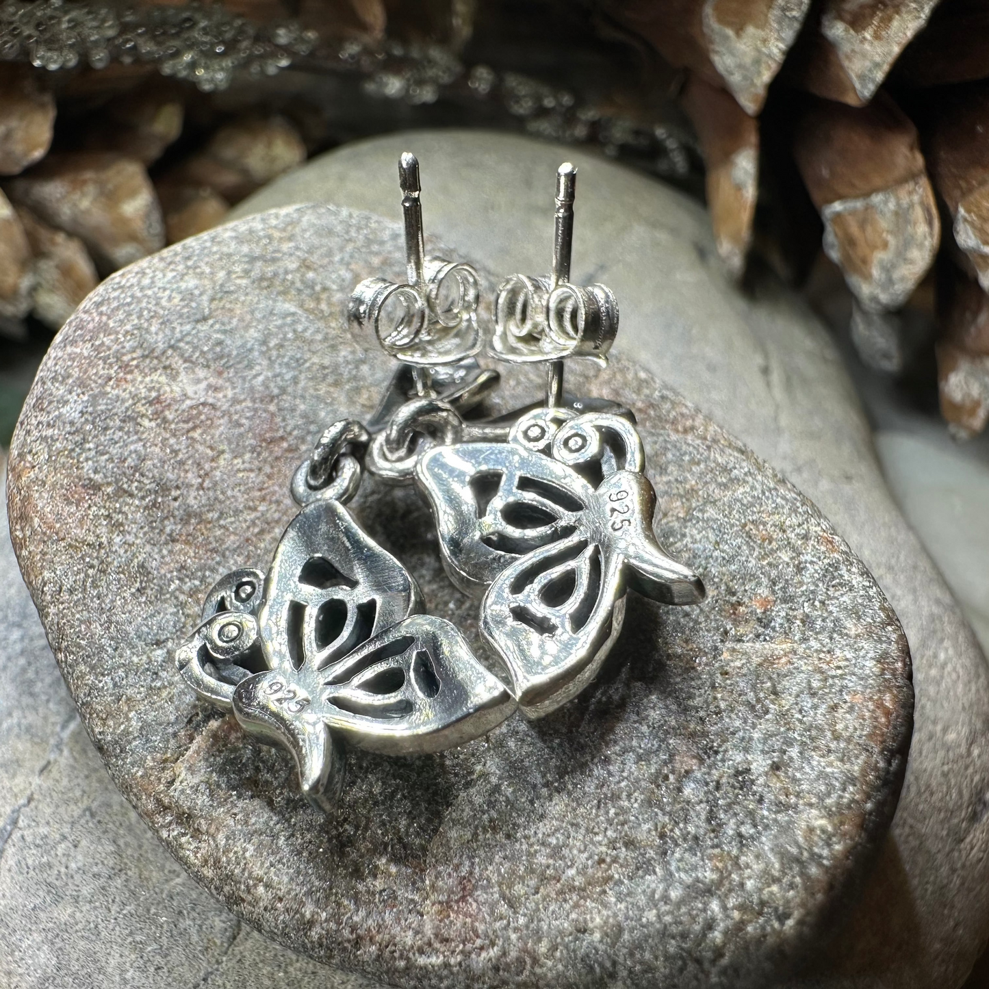 Summer Elegance Butterfly Earrings — view 4