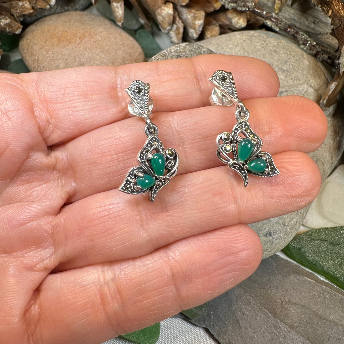 Summer Elegance Butterfly Earrings — view 9