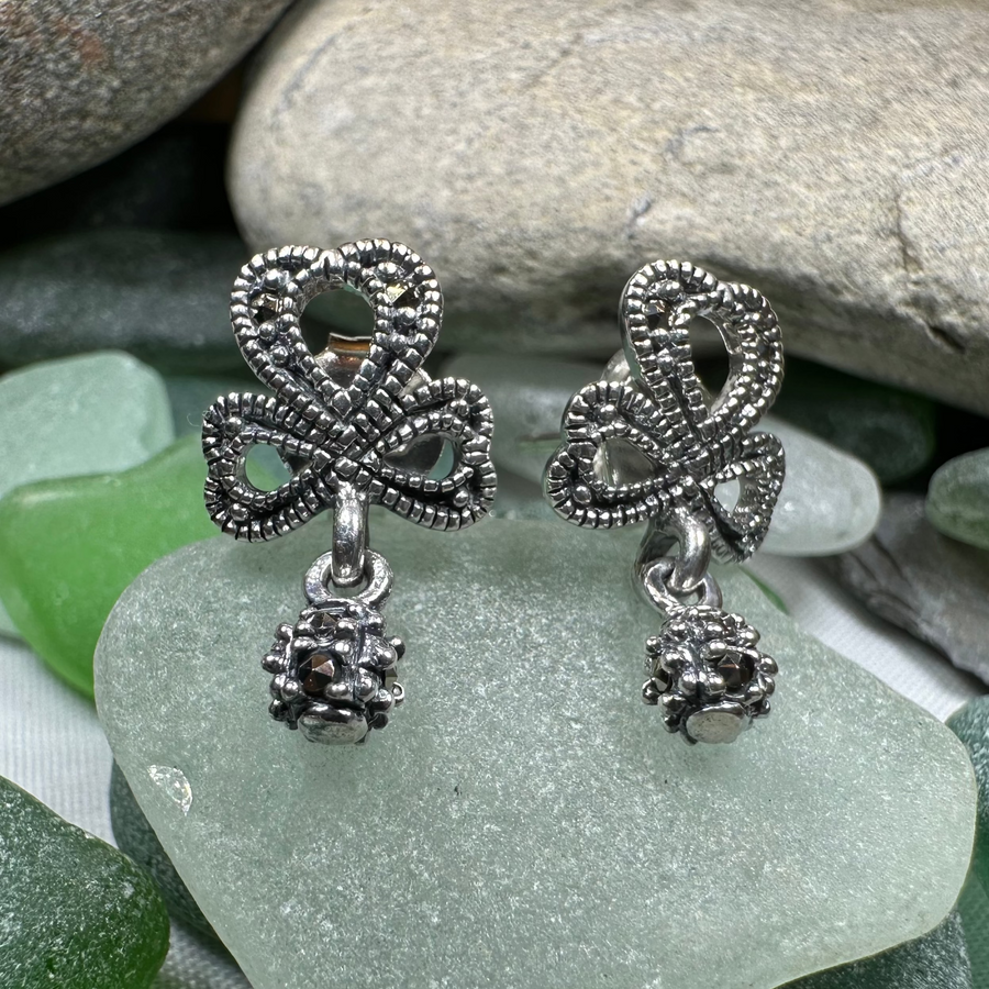 Connemara Shamrock Post Earrings for Women