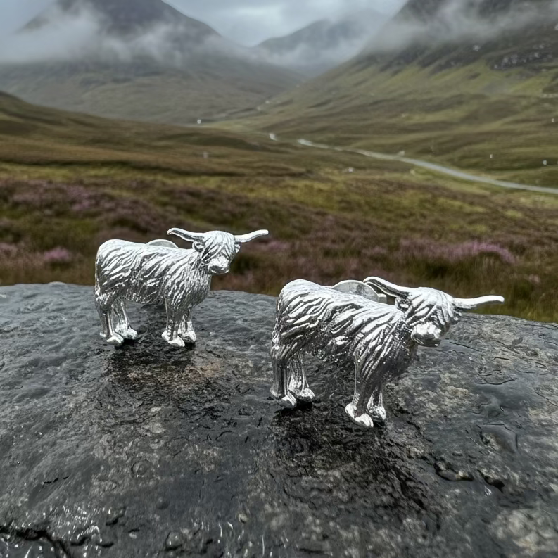 Balmoral Scottish Highland Cow Earrings