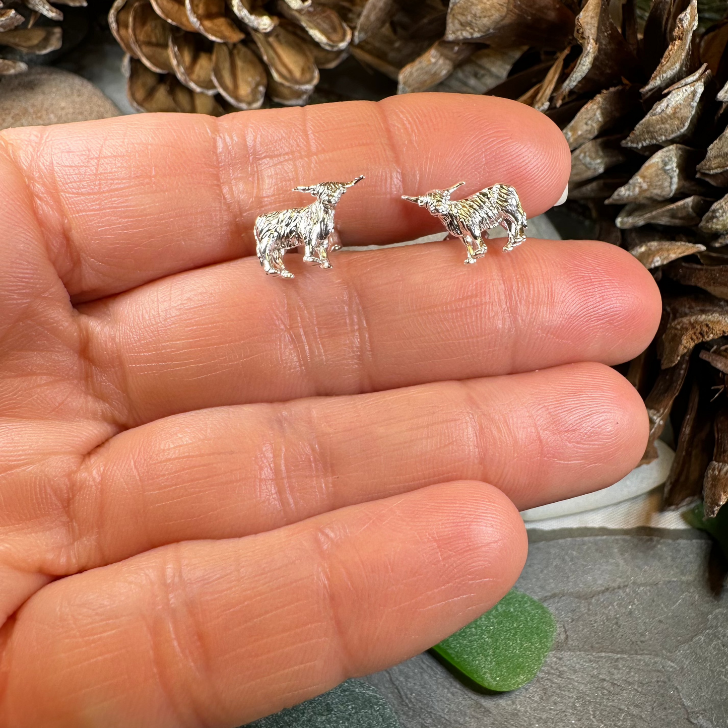 Balmoral Scottish Highland Cow Earrings