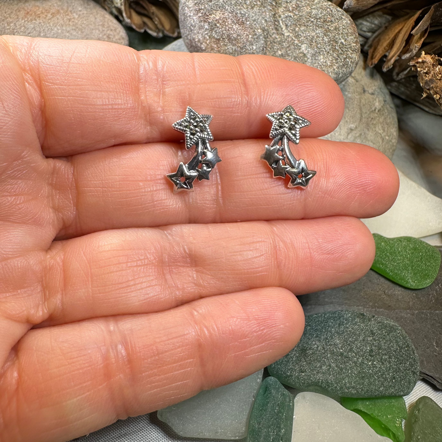 Garbo Shooting Star Post Earrings — view 4