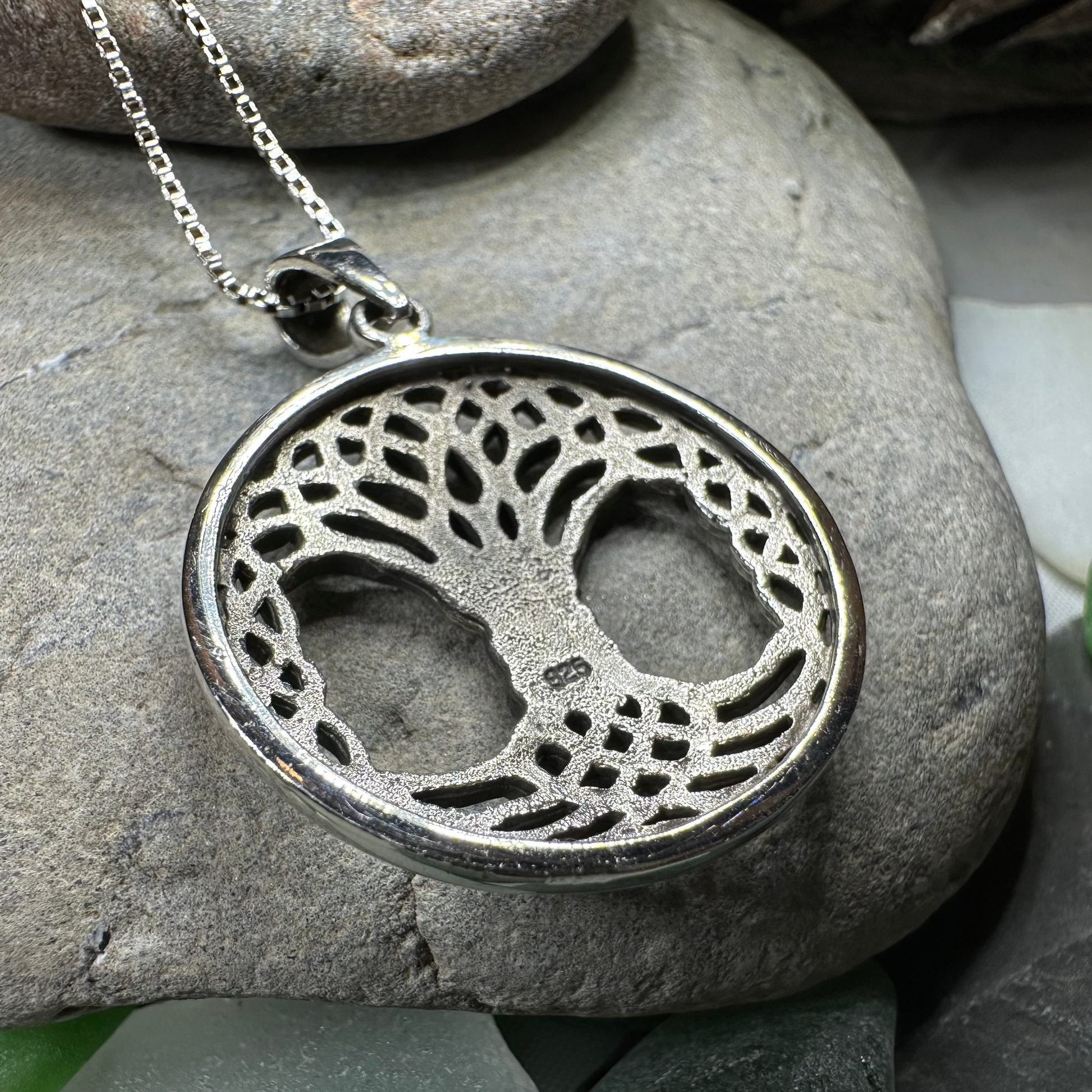 Aubrey Tree of Life Necklace in Sterling Silver — view 8