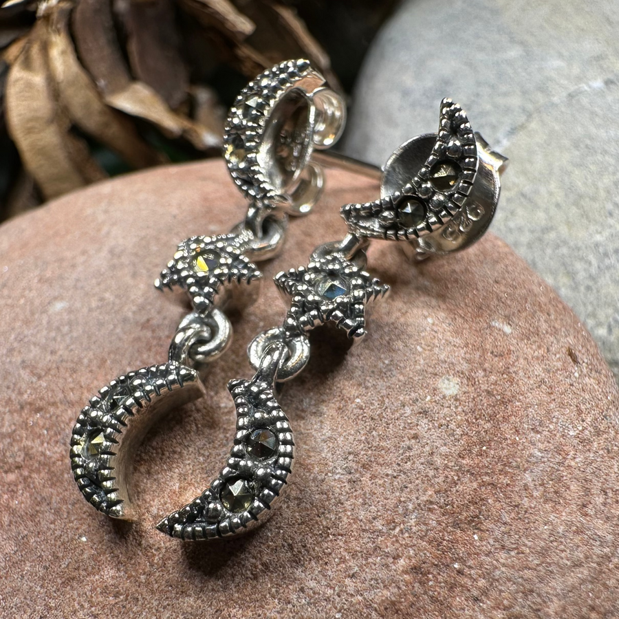 Magical Skies Moon & Stars Stud Earrings
