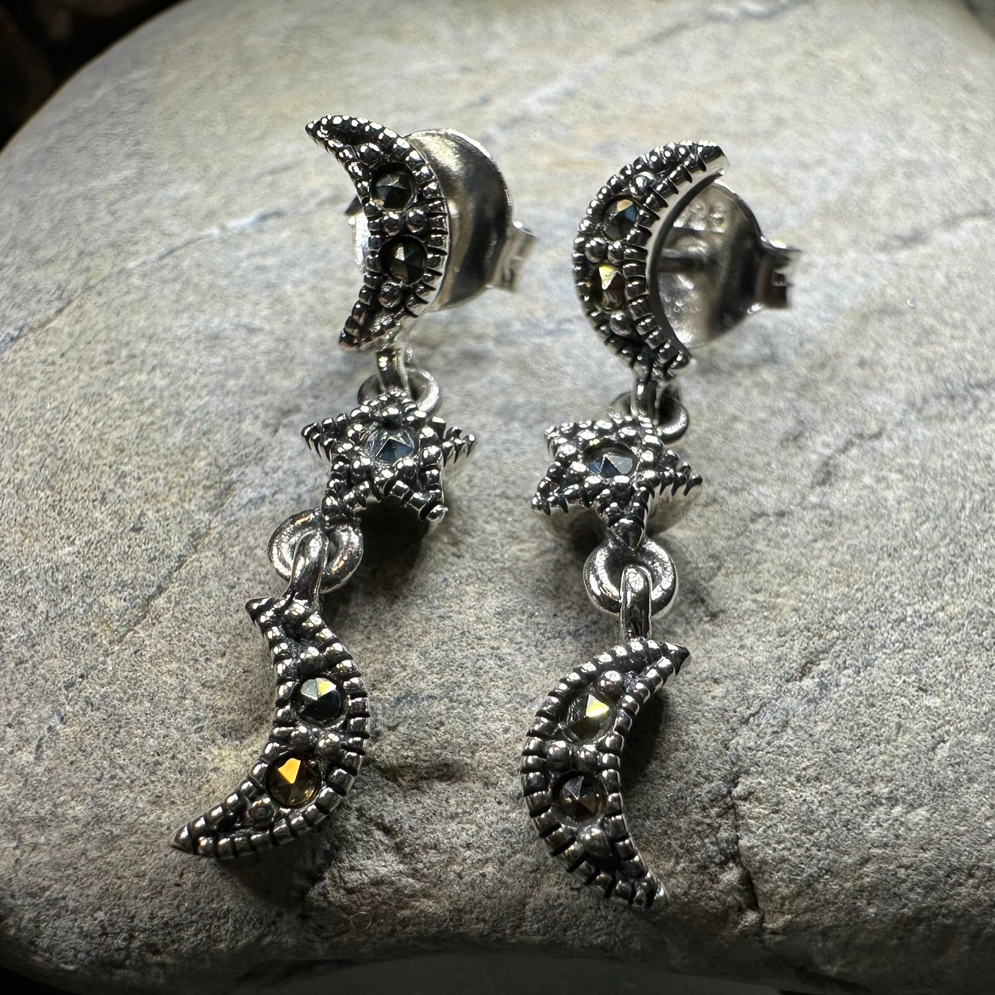 Magical Skies Moon & Stars Stud Earrings — view 8