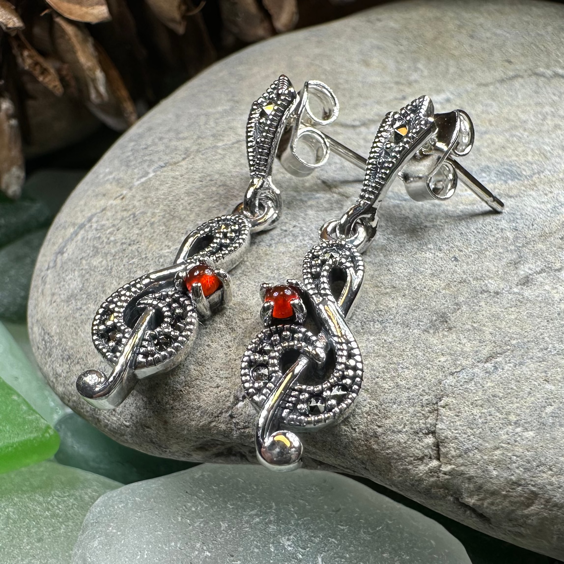 Rhapsody Music Note Earrings — view 3