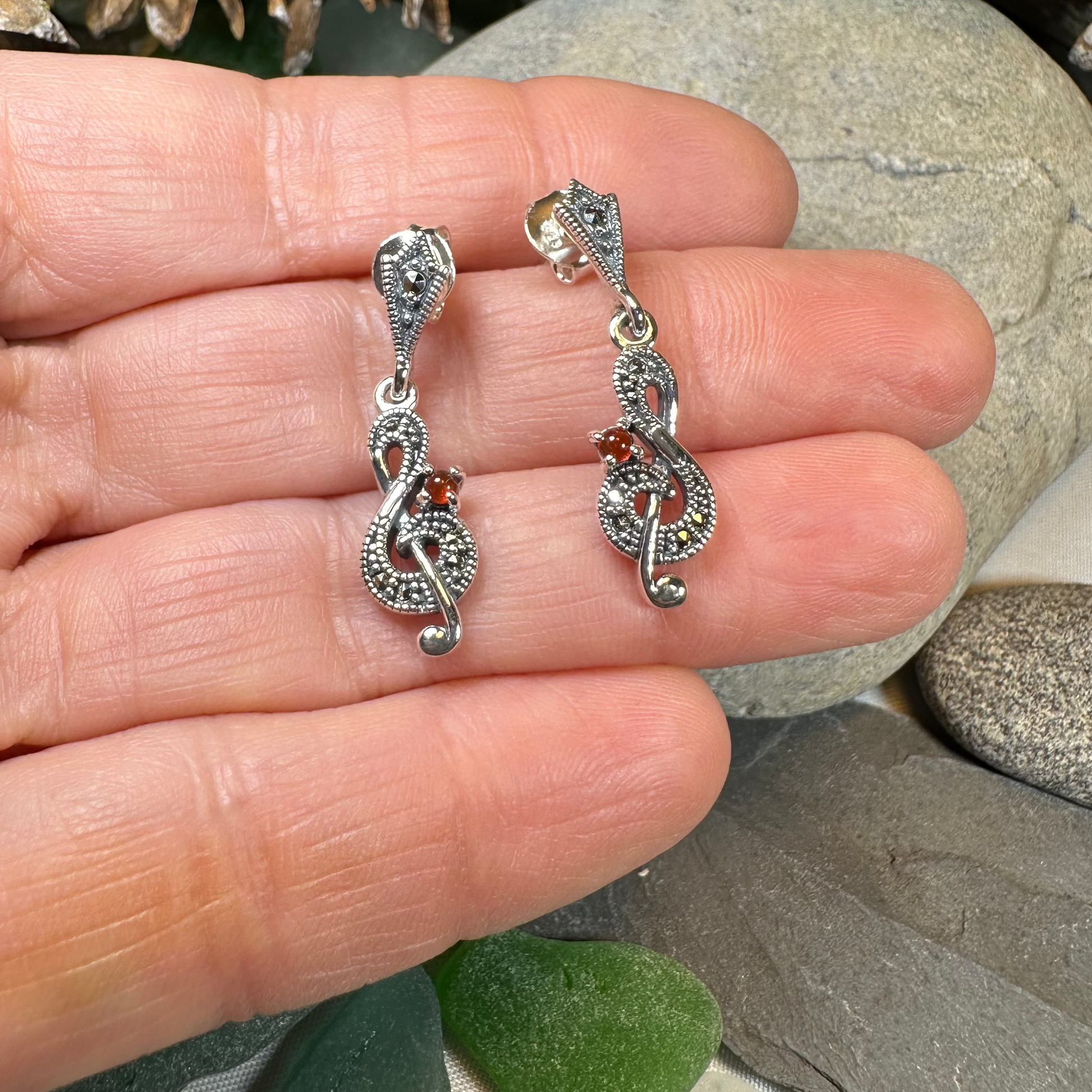 Rhapsody Music Note Earrings — view 7