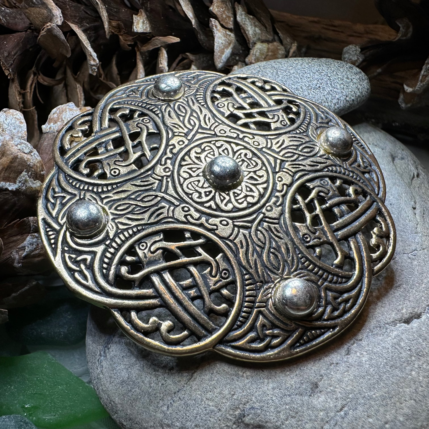 Anglo Saxon Galloway Brooch - Bronze Historical Reproduction Pin