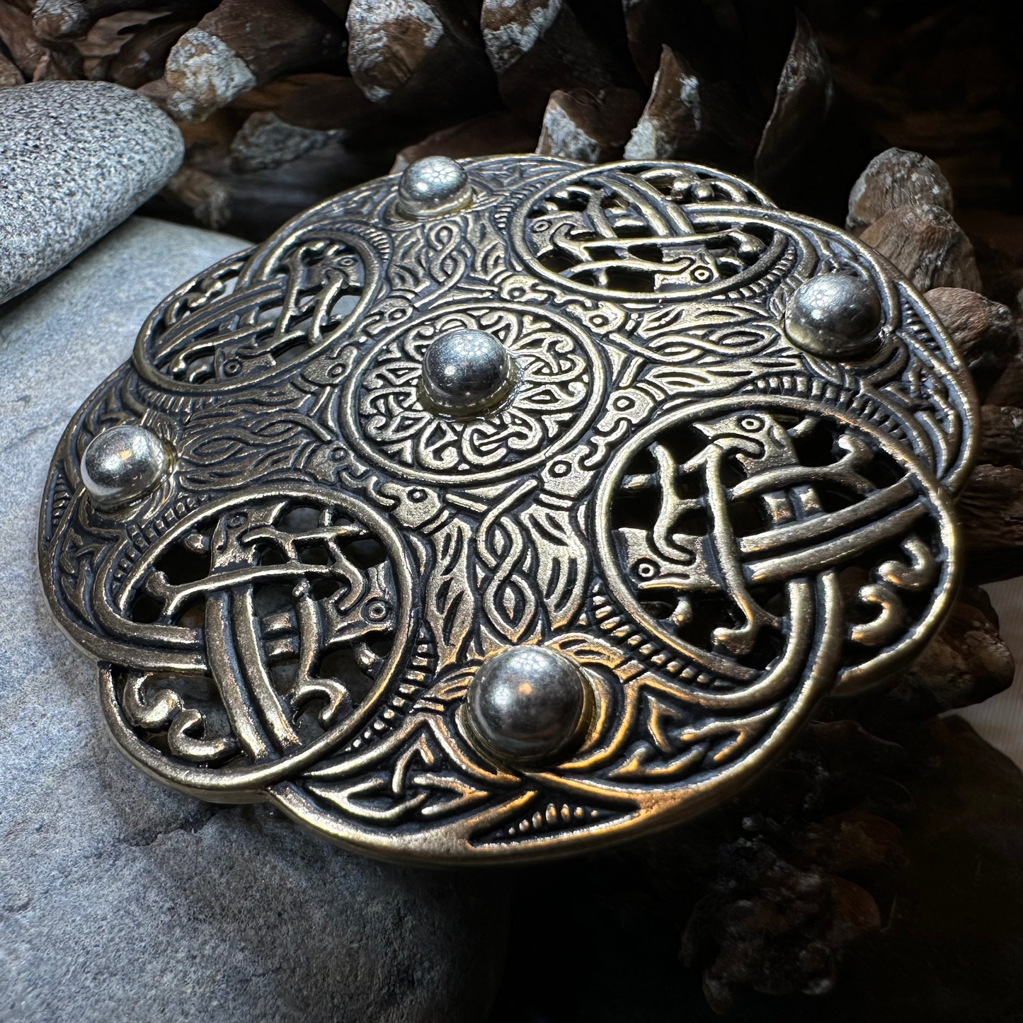 Anglo Saxon Galloway Brooch - Bronze Historical Reproduction Pin
