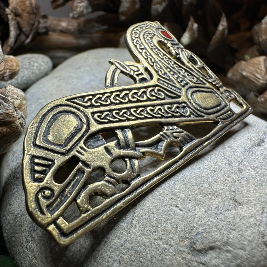 Bronze Viking Horse Brooch