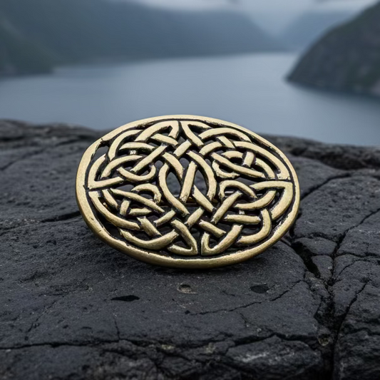 Bronze Infinity Celtic Brooch - Bronze Historical Reproduction Pin