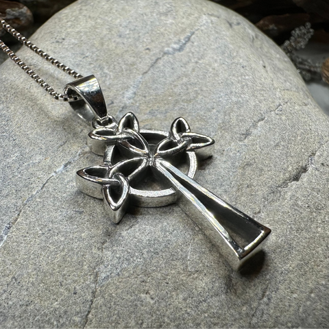 Load image into Gallery viewer, Trinity Celtic Cross Necklace
