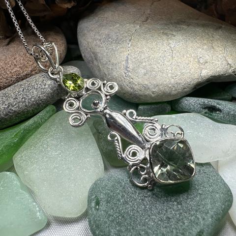 Load image into Gallery viewer, Rising Goddess Necklace
