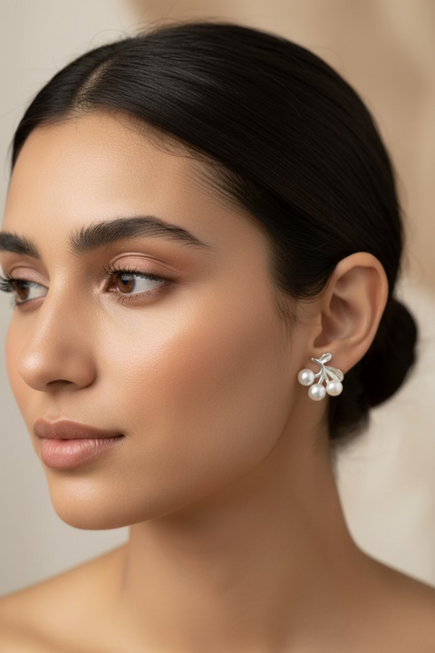Load image into Gallery viewer, Pearl Bayberry Earrings
