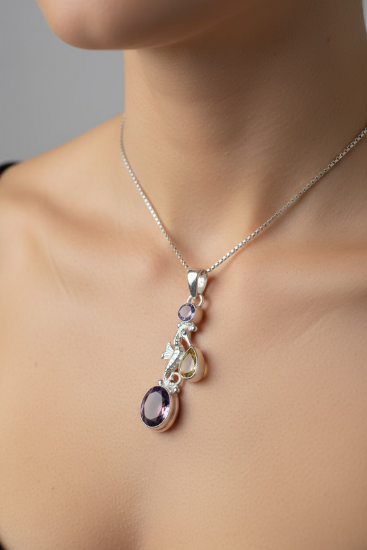 Seamist Seahorse Necklace — view 3