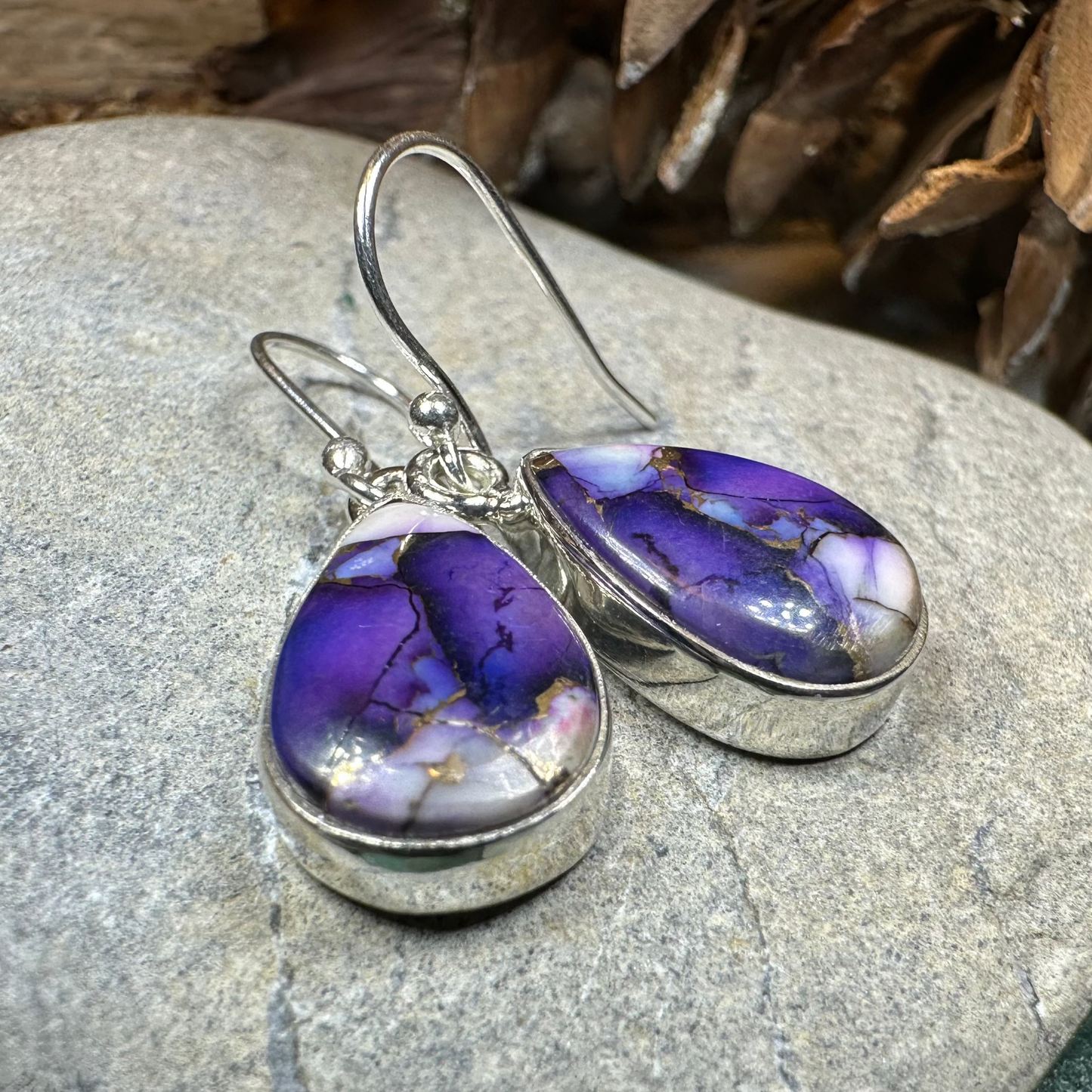 Classic Copper Turquoise Earrings — view 10