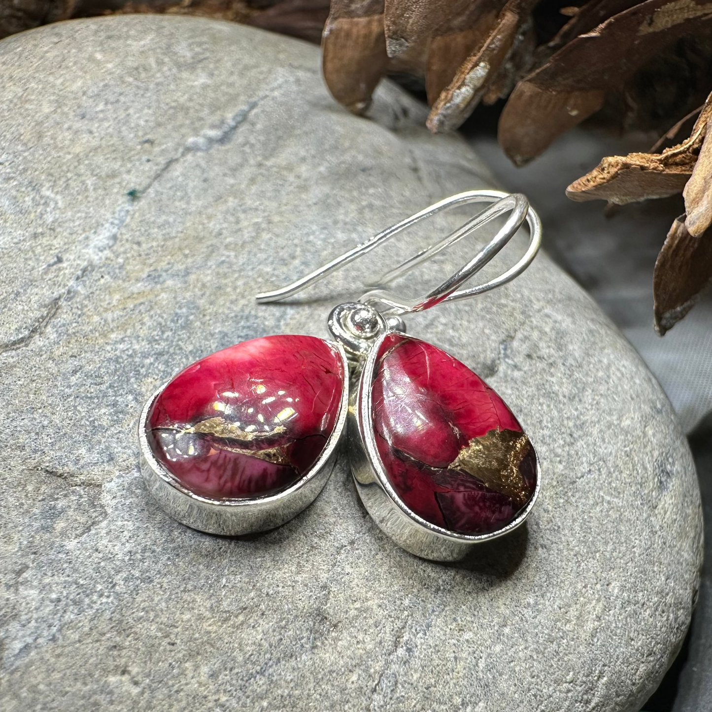 Classic Copper Turquoise Earrings — view 9