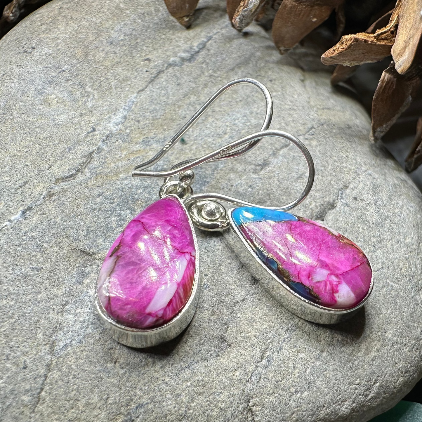 Classic Copper Turquoise Earrings — view 6